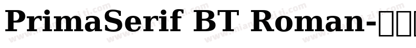 PrimaSerif BT Roman字体转换